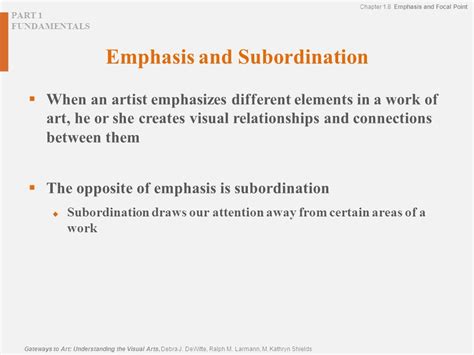 subordination art definition the importance of balance in narrative structure